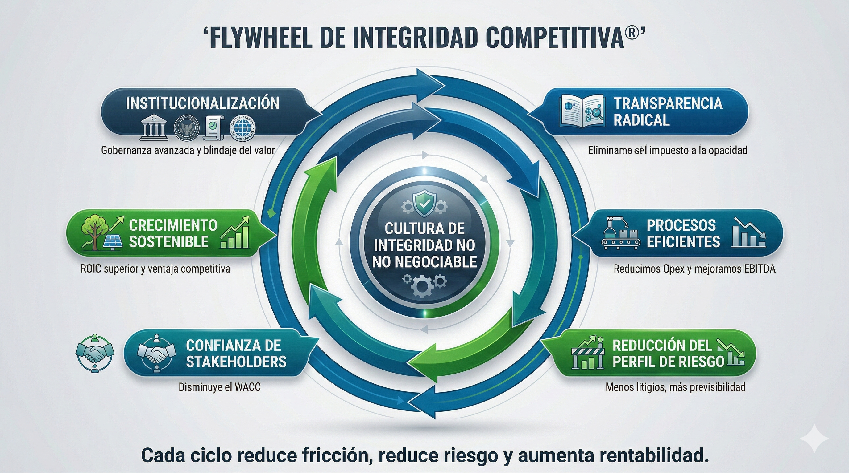 Flywheel de Integridad Competitiva